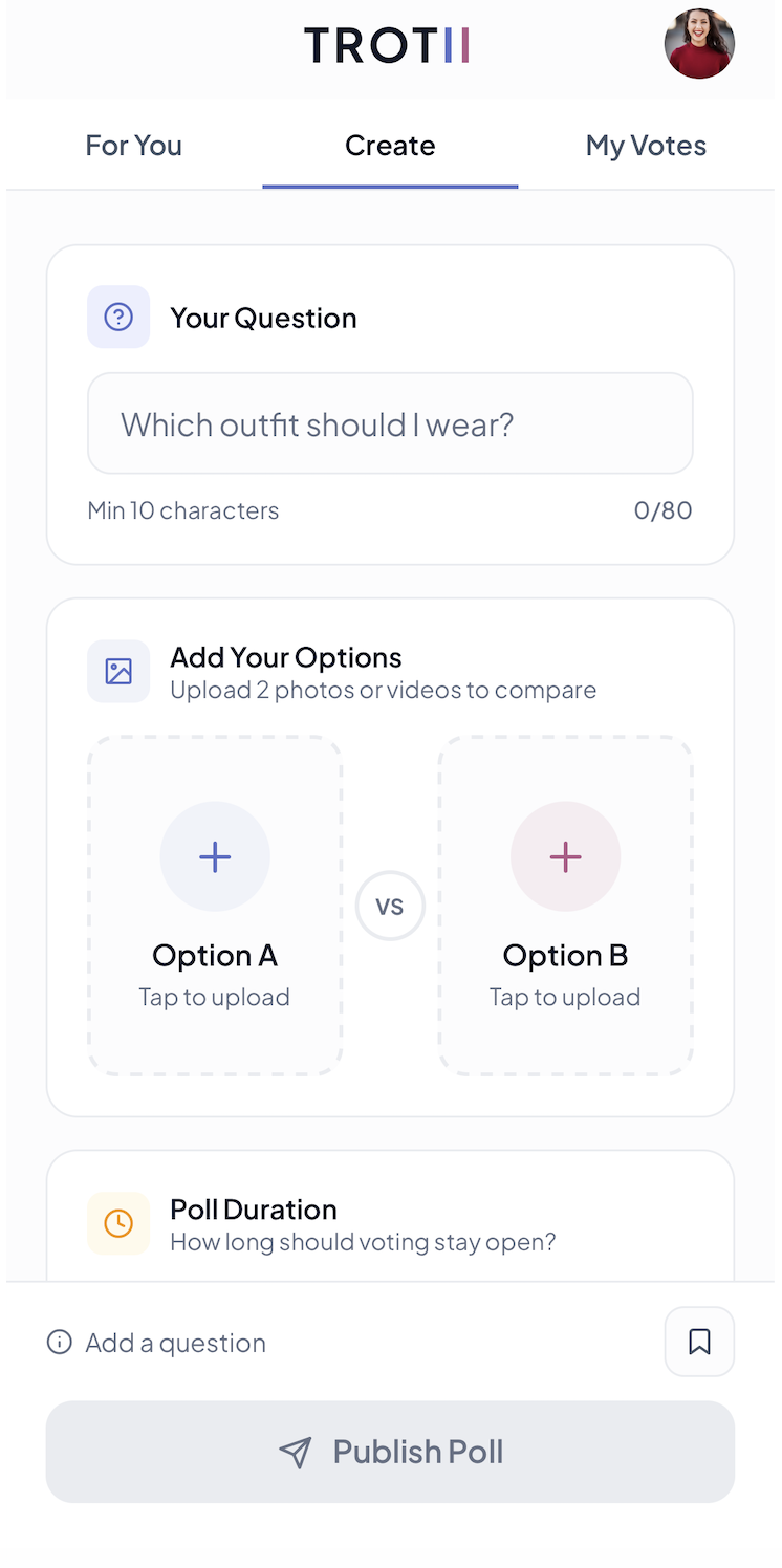 Create a poll